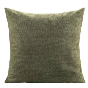 2e Halve Prijs Leen Bakker - Woonkussen Clint - Olijf - 60x60 Cm - Polyester - Groen