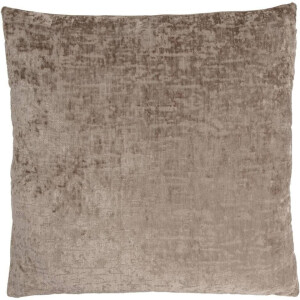 1+1 Gratis Leen Bakker - Woonkussen Runa - 60x60 Cm - Polyester - Taupe - 10x60x60 Cm