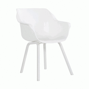 Hartman Tuinstoel 'Sophie' met armleuning, kleur Wit