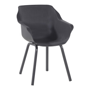 Hartman Tuinstoel 'Sophie' met armleuning, kleur Antraciet