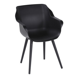 Hartman Tuinstoel 'Sophie Studio' met armleuning, kleur Zwart