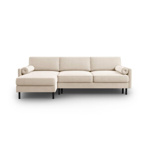 3.5-zits hoekslaapbank Scott velvet links met opbergruimte | Micadoni Limited Edition