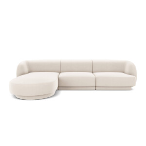 3.5-zitshoekbank Miley links velvet | Micadoni Limited Edition