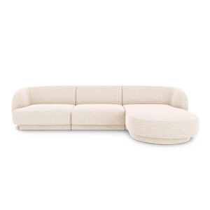3.5-zitshoekbank Miley rechts chenille | Micadoni Limited Edition