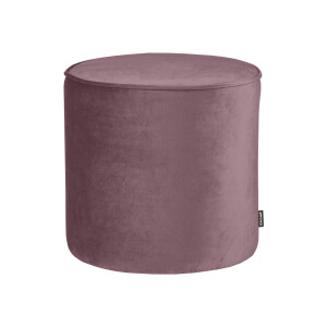 WOOOD Poef 'Sara' Hoog, Velvet, kleur Warm Lila