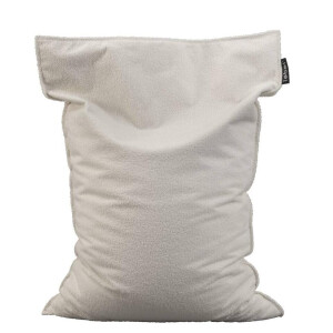 Leen Bakker - Lebel Zitzak Teddy - Off-white - 100x150 Cm - Teddy/Polyester - Wit