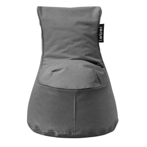 Leen Bakker - Lebel Loungestoel Mini - Antraciet - 65x52x52 Cm - Polyester - Grijs