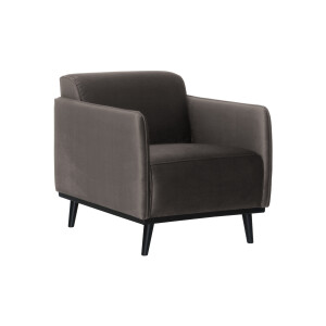 WOOOD Fauteuil 'Statement' Velvet, kleur Taupe