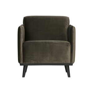 WOOOD Fauteuil 'Statement' Velvet, kleur Groen
