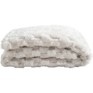 Leen Bakker - Plaid Dente - Off-white - 130x170 Cm - Polyester - Crème
