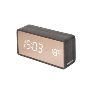 Alarmklok Copper Wandspiegel LED | KARLSSON