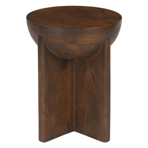 Artistiq Ronde Bijzettafel 'Sharenna' Mangohout, 40cm