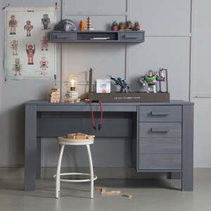 WOOOD Bureau 'Dennis', kleur donkergrijs