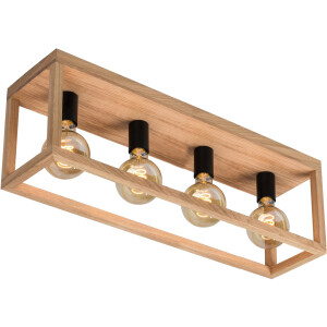 SPOT Light Plafondlamp KAGO Natuurproduct van eikenhout, duurzaam met FSC-certificaat