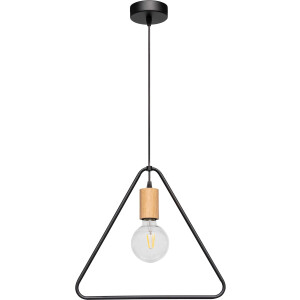 SPOT Light Hanglamp CARSTEN WOOD Hanglamp, moderne lamp van metaal en eikenhout