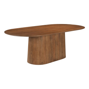Artistiq Ovale Eettafel 'Dyann' Mangohout, 230 x 110cm