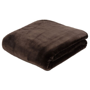 Gözze Premium Cashmere-Feeling deken (Chocoladebruin, 130 x 170 cm)