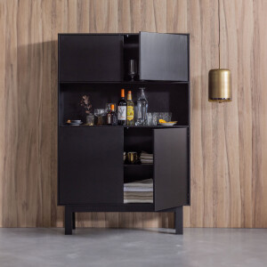 WOOOD Buffetkast 'Finca' Mat zwart, 170 x 110cm