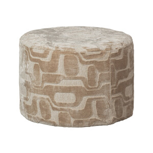 WOOOD Poef 'Yago' 60cm, kleur Naturel