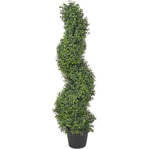 BELIANI SPIRAL TREE - Kunstplant - Groen - 98 cm - Synthetisch