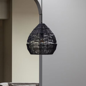 WOOOD Hanglamp 'Adelaide' Ø35cm, kleur Zwart