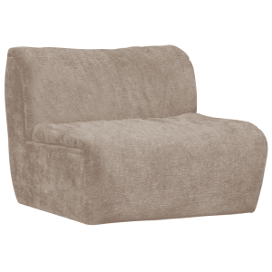 WOOOD Bank 'Baggy' 1-zits, Chenille, kleur Zand