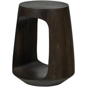 WOOOD Ronde Bijzettafel 'Bayo' Walnoot mangohout, 33cm