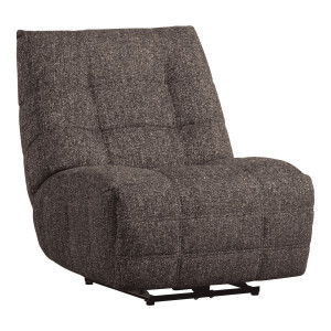 WOOOD Relaxfauteuil 'Hein' Geweven stof, kleur Antraciet/Bruin