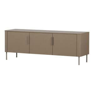 WOOOD TV-meubel 'Gunnar' Grenenhout, 154cm, kleur Mud
