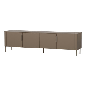 WOOOD TV-meubel 'Gunnar' Grenenhout, 200cm, kleur Mud