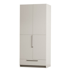 WOOOD Kledingkast 'Pure' Grenenhout, 2-deurs, kleur Dust