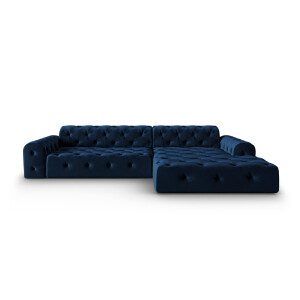4-zits hoekbank Candice velvet rechts | Micadoni Limited Edition