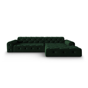 4-zits hoekbank Candice velvet rechts | Micadoni Limited Edition