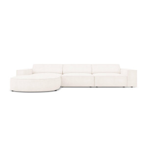 4-zits hoekbank Jodie bouclé Chaise Longue links | Micadoni Home
