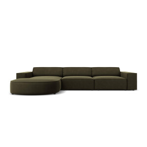 4-zits hoekbank Jodie velvet Chaise Longue links | Micadoni Limited Edition