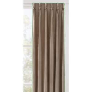 Leen Bakker - Gordijnstof Kiki - Taupe/grijs - Polyester - Taupe#Grijs - B150 Cm