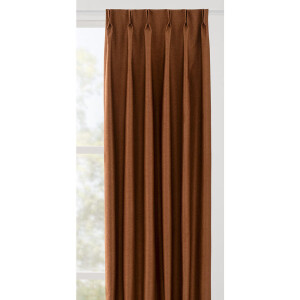 Leen Bakker - Gordijnstof Vivian - Terra - Polyester - Bruin - B140 Cm