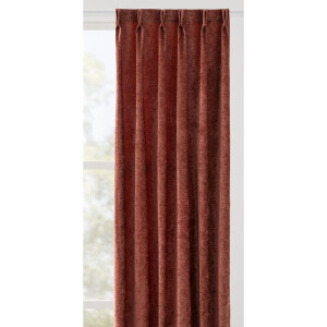 Leen Bakker - Gordijnstof Claes Lichtdoorlatend - Polyester - Rood - B145 Cm
