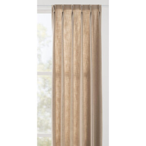 Leen Bakker - Gordijnstof Quinn Lichtdoorlatend - Naturel - Polyester - Crème - B140 Cm