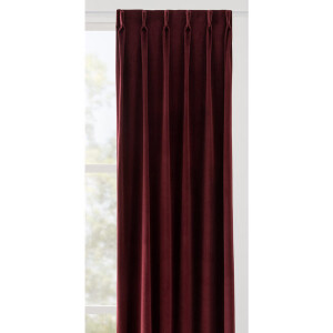 Leen Bakker - Gordijnstof Yara Lichtdoorlatend - Bordeaux - Polyester - Rood - B150 Cm