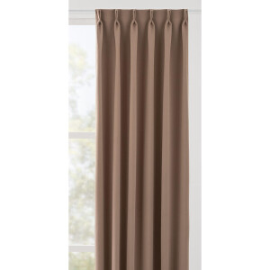 Leen Bakker - Gordijnstof Milano - Polyester - Taupe - B145 Cm