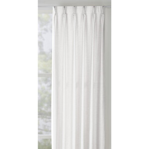 Leen Bakker - Gordijnstof Lunora Lichtdoorlatend - Polyester/Gerecycled Kunststof - Wit - H300 Cm