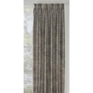 Leen Bakker - Gordijnstof Dust Semi Verduisterend - Zilvergrijs - Polyester/Gerecycled Kunststof - Grijs#Zilverkleurig - B150 Cm