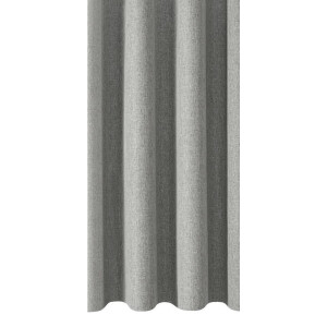 Leen Bakker - Gordijnstof Mik - Polyester - Grijs - B140 Cm