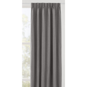 Leen Bakker - Gordijnstof Floris - Polyester - Grijs - B150 Cm