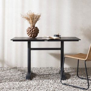 Nohr Tuintafel 'Bianka' 120 x 70cm, kleur Zwart