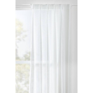 Leen Bakker - Gordijn Britt - Ecru - 280x140 Cm (1 Stuk) - Polyester - Wit