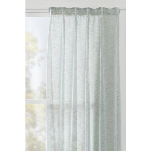 Leen Bakker - Gordijn Viola - Grijs - 140x280 Cm (1 Stuk) - Polyester - Groen