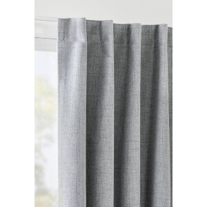 Leen Bakker - Gordijn Lana - Licht - 135x280 Cm (1 Stuk) - Polyester - Grijs