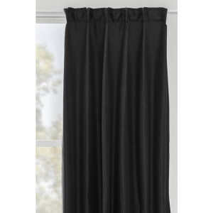 Leen Bakker - Gordijn Luca - 140x280 Cm (1 Stuk) - Polyester - Zwart